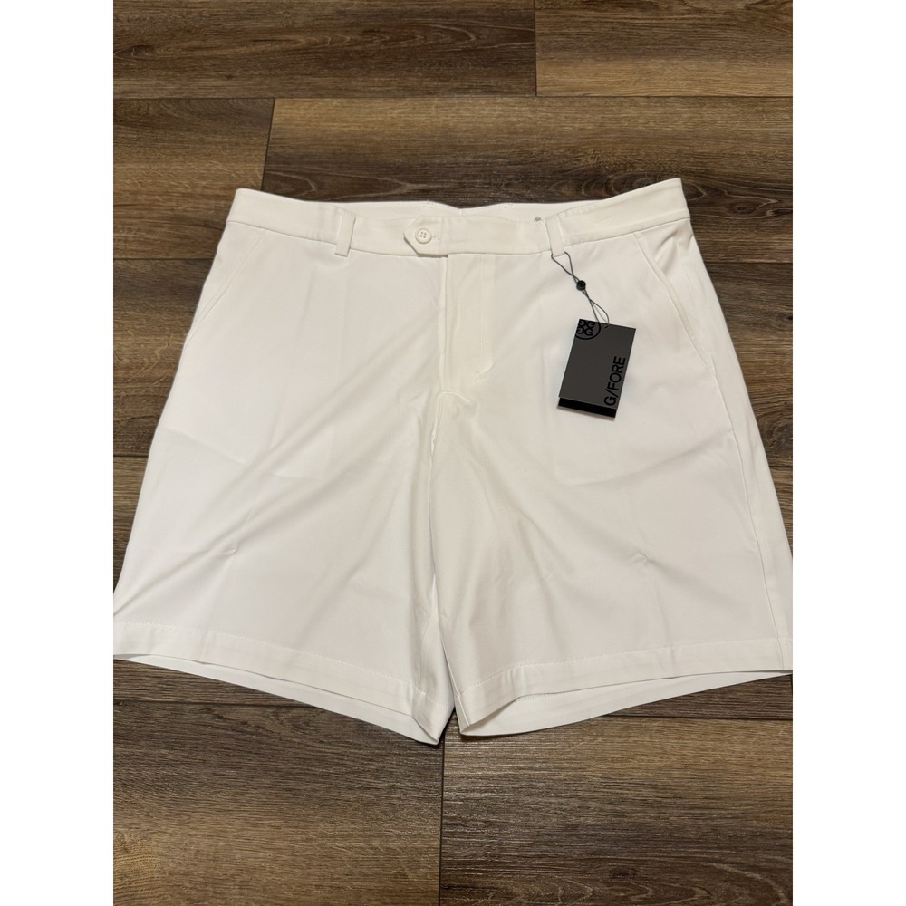 G/Fore Men's Golf Shorts Snow White Maverick Hybrid Stretch 38‎ X 8 NEW $145